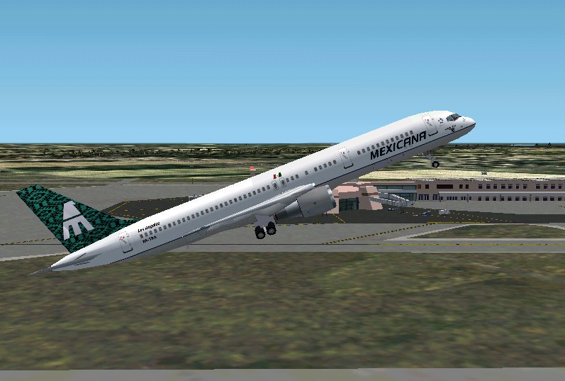 Fs2002 Mexicana Airlines Boeing 757-200 Xa-Tra Los Angeles Repainted By: Luis Nieto Gama E