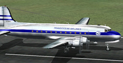 Fs2002 Transoecean Air Lines Douglas C-54 D, Registration N79992 — 1