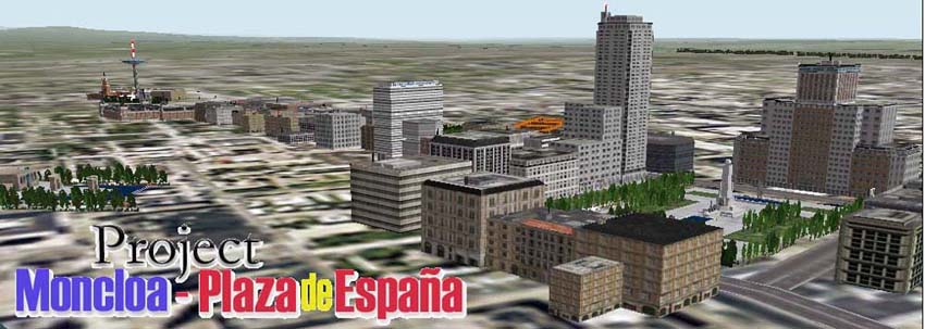 Madrid Scenery For Fs2000/02 Moncloa-Plaza De España From Fsmadrid By David Jimenez This S — 1