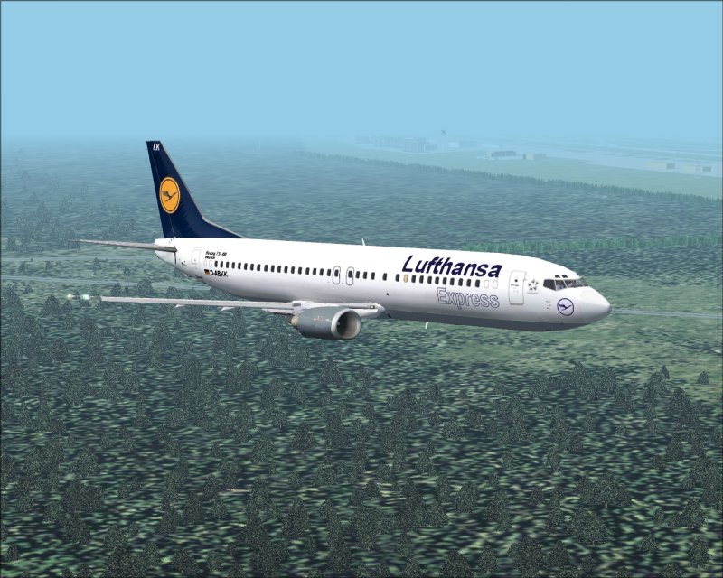 Lufthansa Express B737-430 D-Abkk Weimar For Fs2000 And Fs2002 — 1