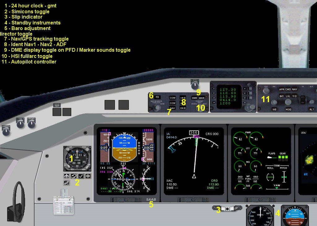 Fs2002 Pro Saab 2000 Aircraft And Panel Aircraft Design: Greggory Payne Panel And Flight M — 1