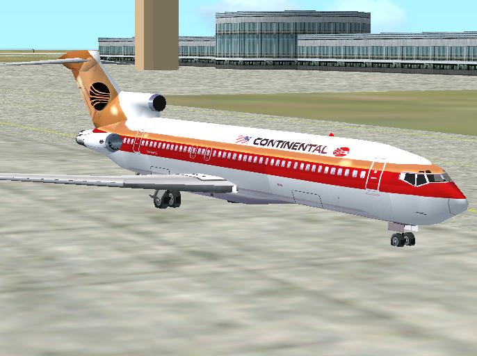 Fs2002 - Continental 727-200 V3.0 - Updated And Repainted For Fs2002 — 1