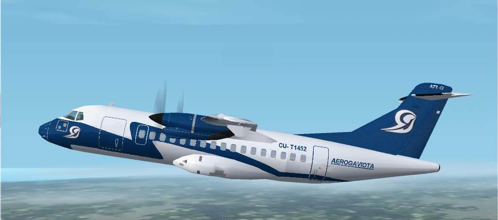 Fs2002 Aerogaviota Atr-42-300 Aerogaviota Textures Exclusively Set For Francisco Sanchez-C — 1