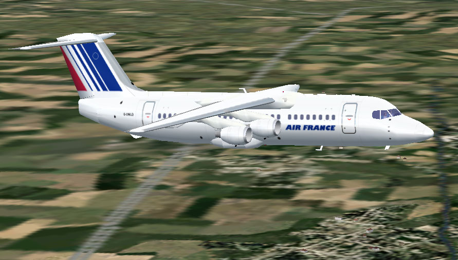 Fs2002 Bae 146-300 In Air France Colors — 1
