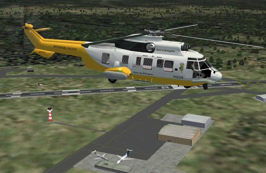 This Is A Fully Repaintable Version Of The Eurocopter As332L2 Helicopter With Animatetd Pa — 1