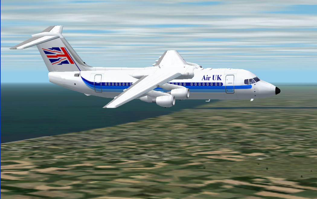 Fs2002 Bae 146-300 In Air Uk Colors