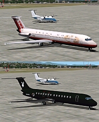 Fs2002 Twa Douglas Dc-9 This Is A Dc-9 With The Paint Of The "Black Bunny" From Huch Hefne