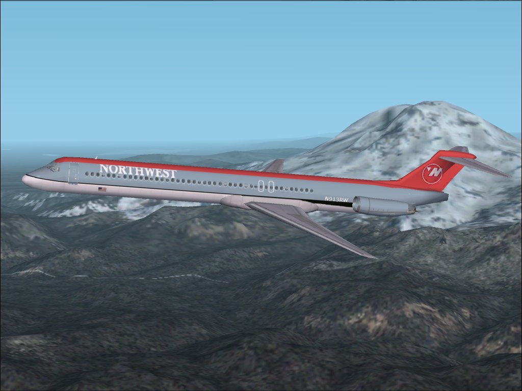 Fs2002 Want Your Ai Md-83 In Northwest Colours, Here Is A Textures Repaint Of The Default — 1