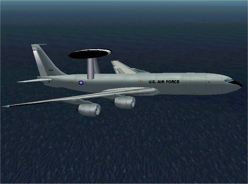 Fs2002 Boeing E-3 Awacs-Cfm Engines Us Air Force E-3 Sentry Military Version Of The Boeing — 1
