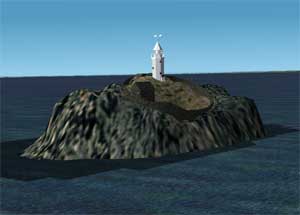 Some Landmarks To Enhance The Fs2002 Scenery In Cornwall Uk Includes: Godrevey Island And — 1