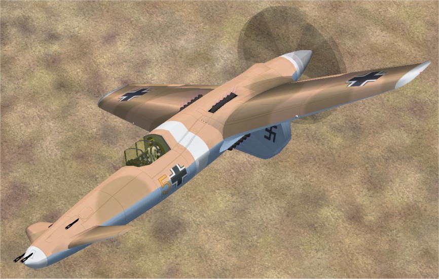 Modern Version Of The Henschel Hs P 75 Heavy Fighter For Fs2002 - By Steve Robinson — 1