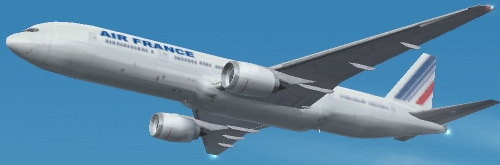 Fs2002 Air France Textures Repaint For Default B777-300 — 1