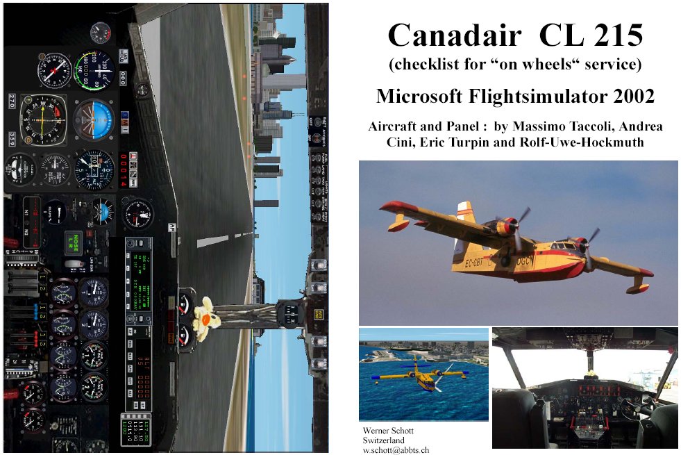 Fs2002 Manual/Checklist Canadair Cl 215 — 1