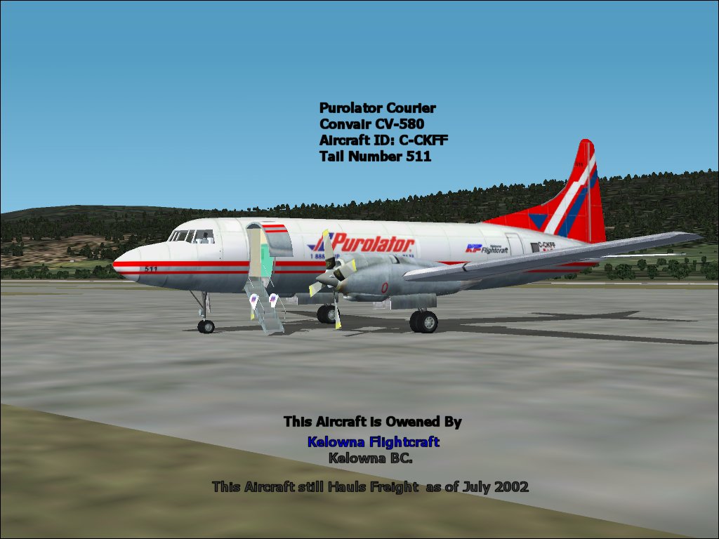 North Central Convair 580 V3.0, For Fs2002 Only — 1