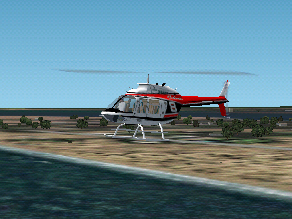 Andrews Lapd_Jetranger Repainted To The Bud 8 Helicopter — 1