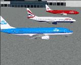 Fs2004 Euro B737-400 Ai Replacement Pack Replacement For The Default B737S American Pacifi