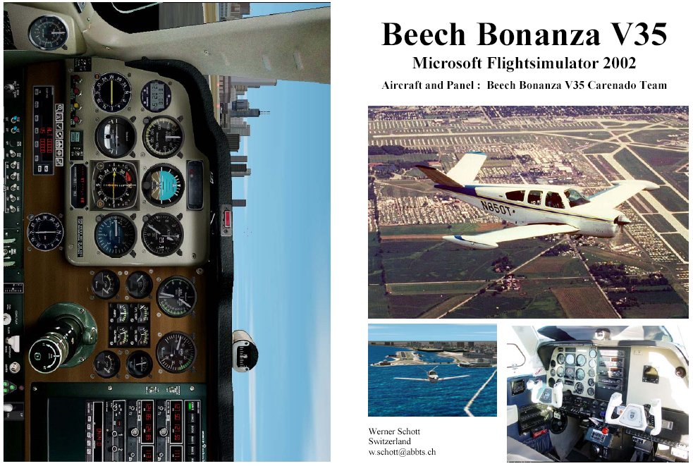 Fs2002 Manual/Checklist Beechcraft Bonanza V35 — 1