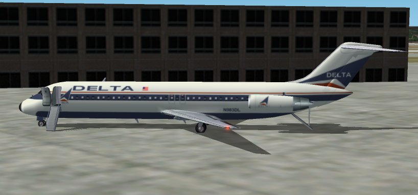 Fs2002 Delta Mcdonnell Douglas Dc-9-83 Registration N983Dl