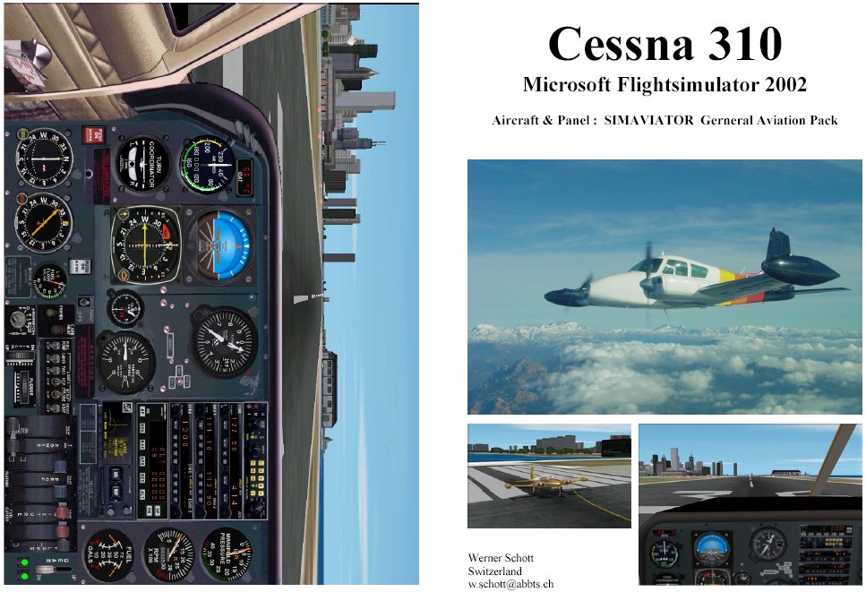 Fs2002 Manual/Checklist Cessna 310 — 1