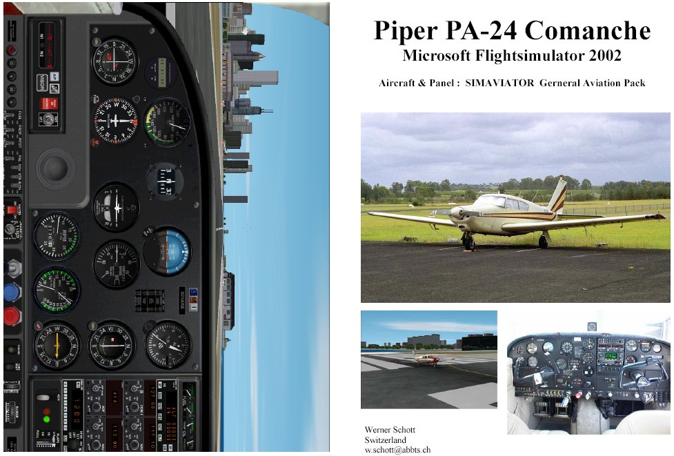 Fs2002 Manual/Checklist Piper Pa-24 Comanche — 1