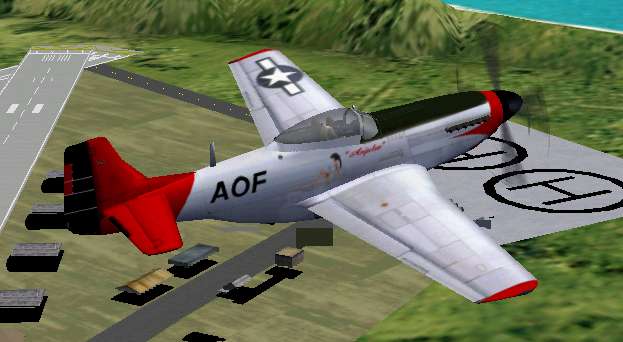 Cfs2/Fs2000 P-51D Mustang This Is A North American P-51D Bomber Escort I Downloaded This P — 1