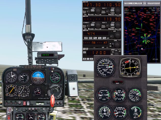 Fs2000 Aerospatiale Sa-315B Lama The Aerospatiale Sa-315B Lama Photo Real Panel — 1