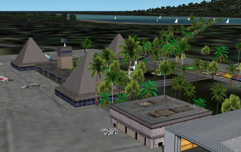 Fs2002 Huahine Airport And Sea Plane Base, Huahine, French Polynesia, Fare.....ntth By Bil — 1