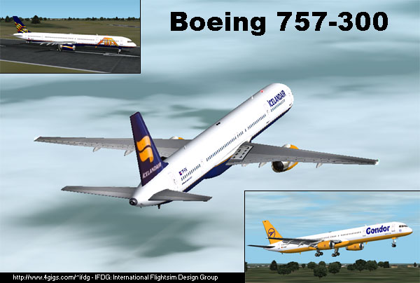 Ifdg - Boeing 757-300 This Package Includes The Ifdg 757-300, In Icelandair, Condor And At — 1