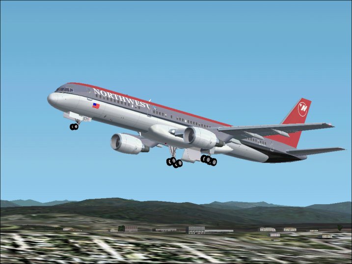 Fs2002 Northwest Airlines Boeing 757-200 — 1
