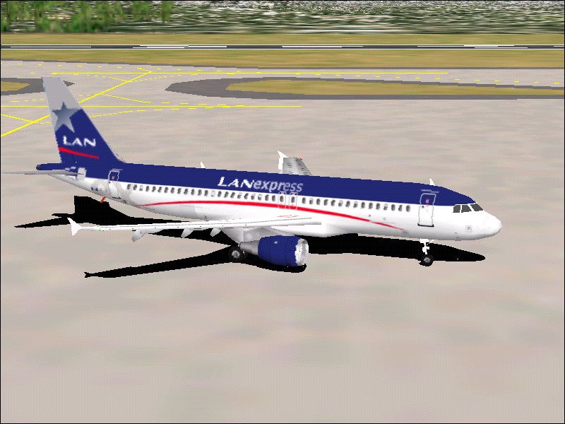 Fs2000/Fs2002 Aircraft Airbus A320-212 Lan Express Reg
