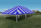 Fs2004/2002 Large Tent (Choice Of Blue Or Tangerine) And Picnic Table In Api Macro Format