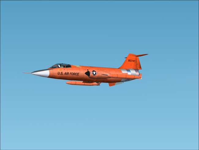 Fs2002 F-104 Usaf In A Very Interesting Paintscheme — 1