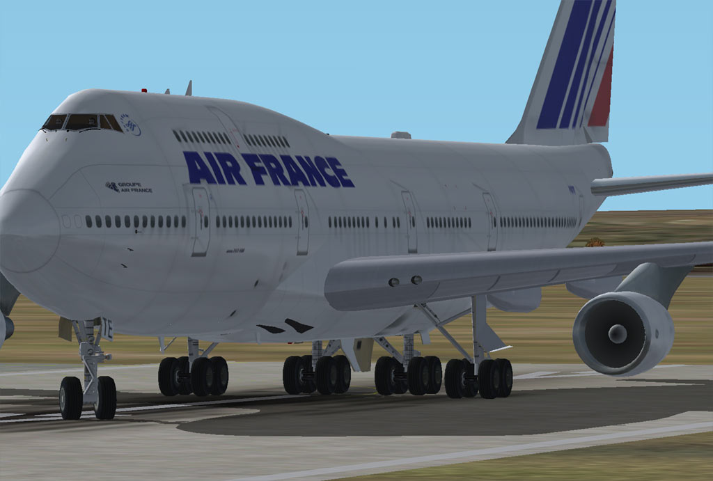 Fs2002 Air France Meljets B747-400 This Is A Textures Repaint For Meljets Wonderful 747-40 — 1