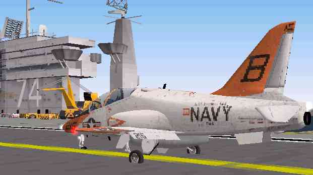 Fs2000 T-45 Goshawk Air File New Air File Optimized For Carrier Operaations — 1