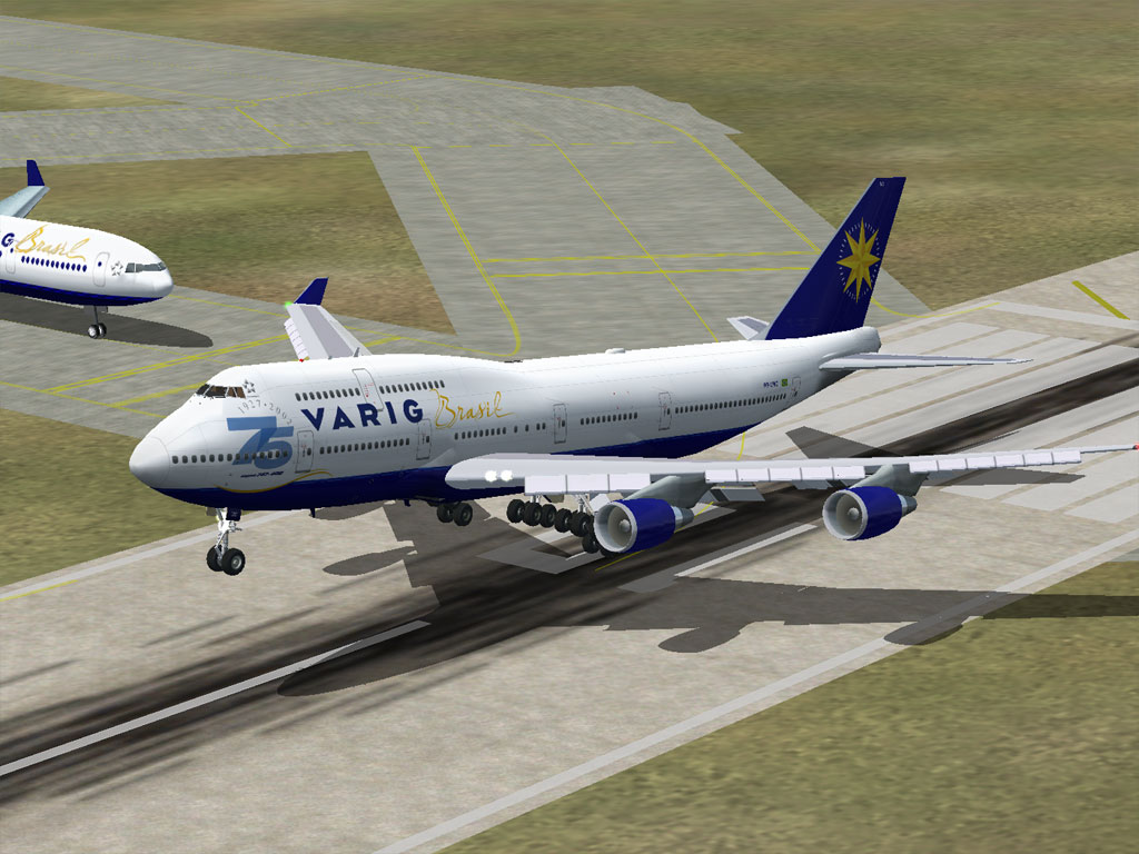 Fs2002 Varig Meljets B747-400F This Is A Fictional Textures Repaint For Meljets Wonderful