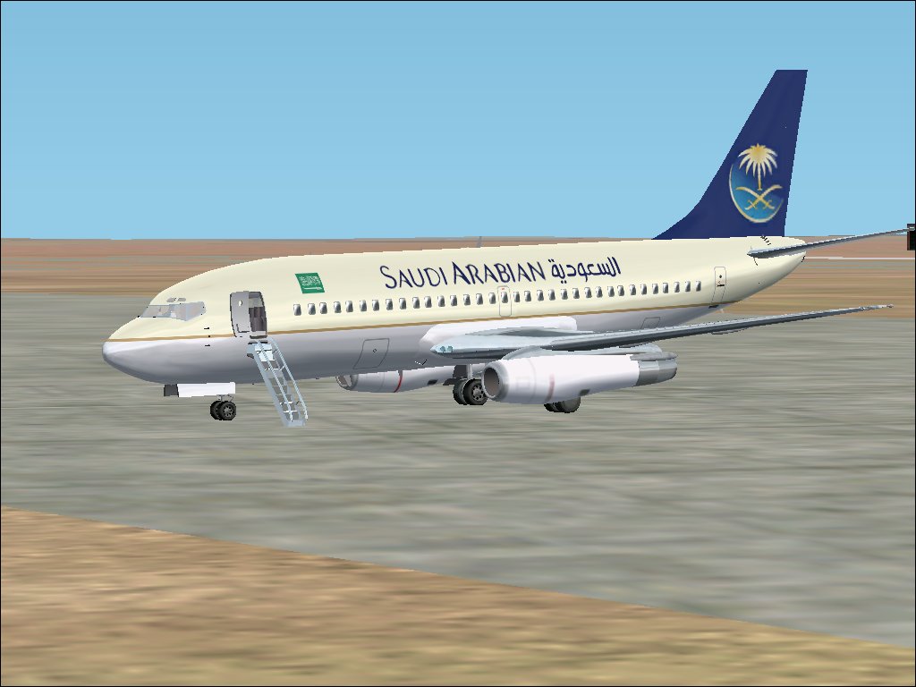 Fs2002 Boeing 737-200Sv Entire Gmax New Model, 64 Sided Fuselage, Full Moving Parts, Rolli — 1