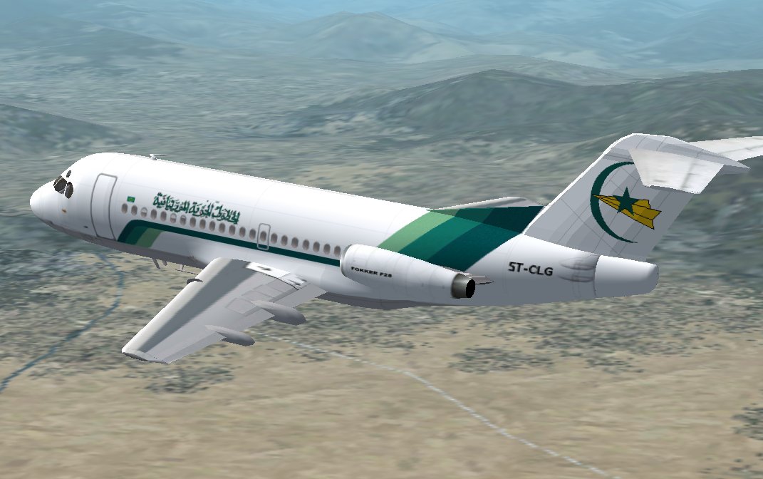 Fs2002 Air Mauritanie Fokker F28 Original Model By Doeke Bakker & Fde By Robert Versluys — 1