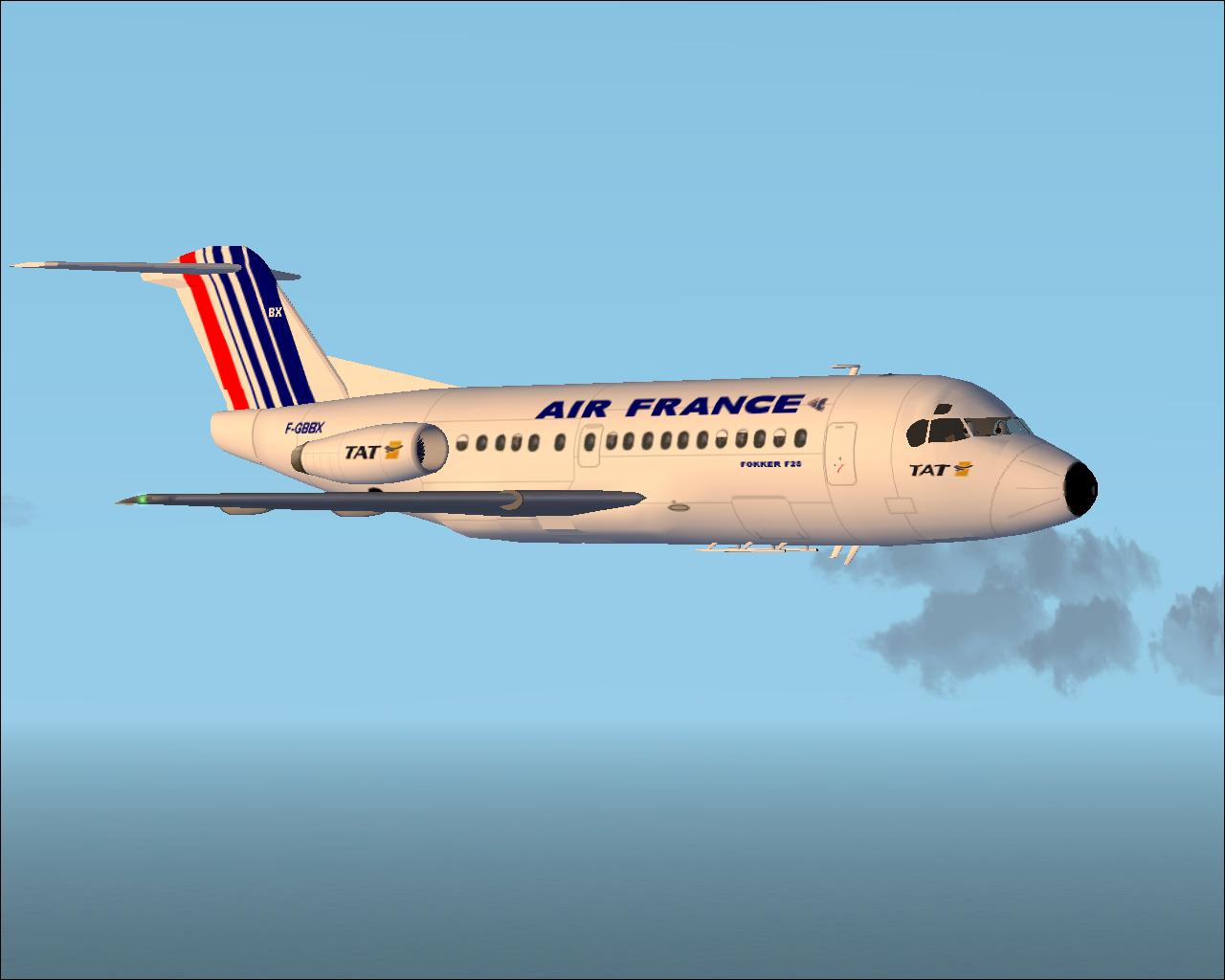 The Fokker 28-1000 Air France - Tat Livery Fokker 28-1000 Air France - Tat Painted By Davi — 1