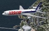 Fs2002 L1011-200F Arrow Air Textures For Mike Stones Lockheed L1011 Tristar In The Colours