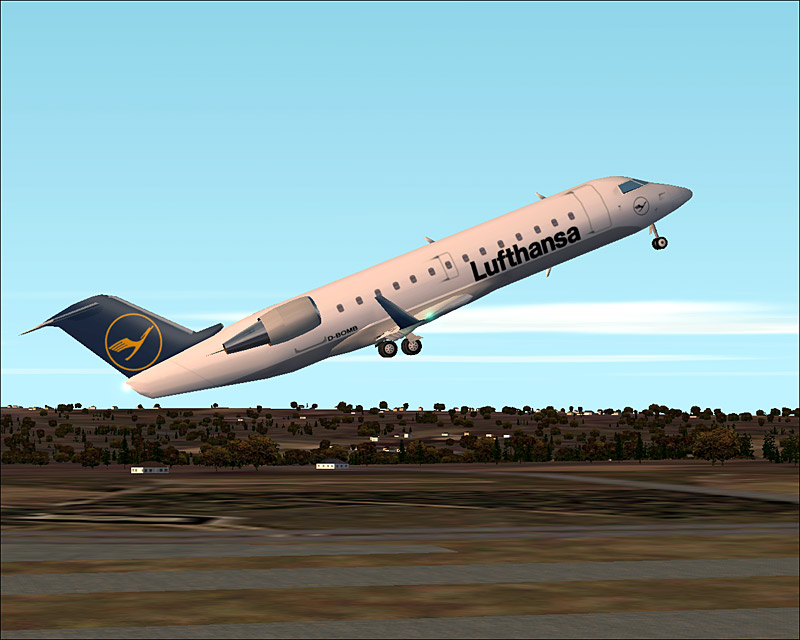 Lufthansa Crj-100 For Fs2002 Gmax Aircraft Originally Made For Ai Use, But Works Just Fine — 1
