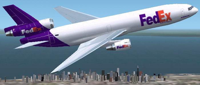 Flight Simulator 2002 Mcdonnell-Douglas Dc-10 Fed Ex Model By Fspainter Www.fspainter.proj