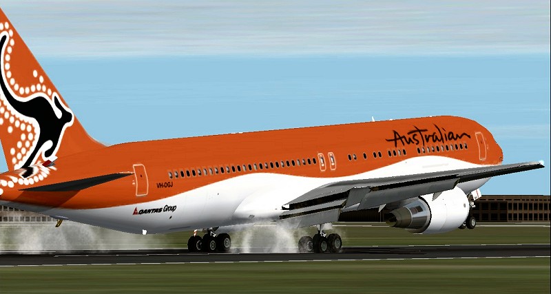 Patrizio Fangio Textures Repaint Of Australian 767-300 Vh-Ogj — 1