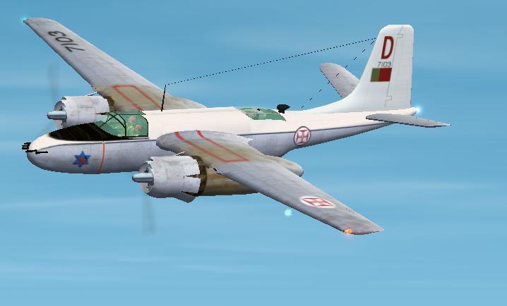 Fs2002/Cfs2 Douglas B-26B F.a.p Between 1965 And 1975 The Portuguese Air Force Use Seven B
