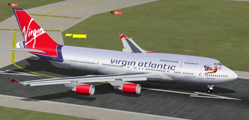 Fs2002 Virgin Atlantic 747-41R Textures Repaint Of The New Project Opensky Gmax 747-400 In