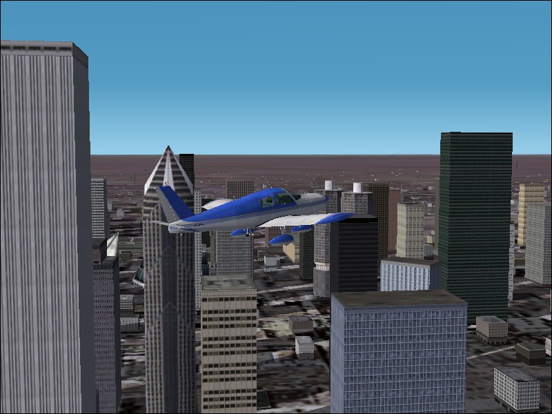 Fs2002 Piper Cherokee 180 Blue