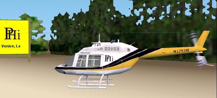 Complete Bell 206B Chopper For 2002 In Three Color Schemes