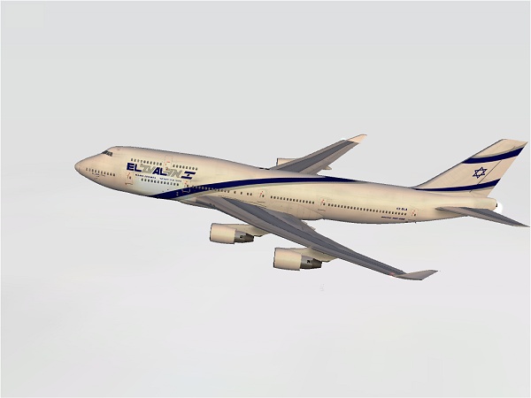 Project Opensky Boeing 747-400 Passenger V3 For Fs2002 Exclusively El Al Israel Airlines C