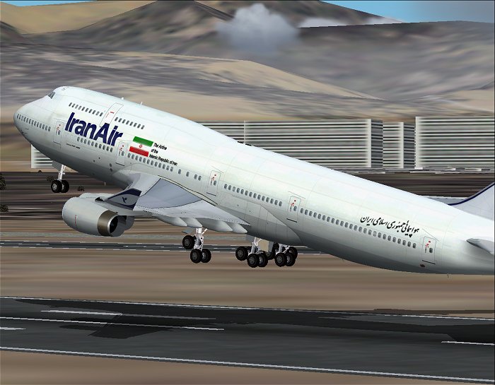 Fs2002 Iran Air Boeing 747-400 In Fictoinal Iran Air Livery — 1