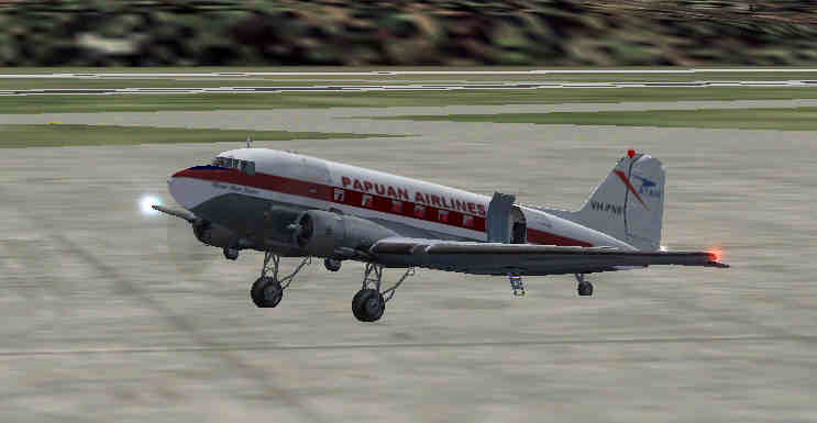 Fs2002 Douglas Dc-3 Papuan Airlines Vh-Pnb A Textures Repaint Of Jan Vissers Ph-Ddz Basic