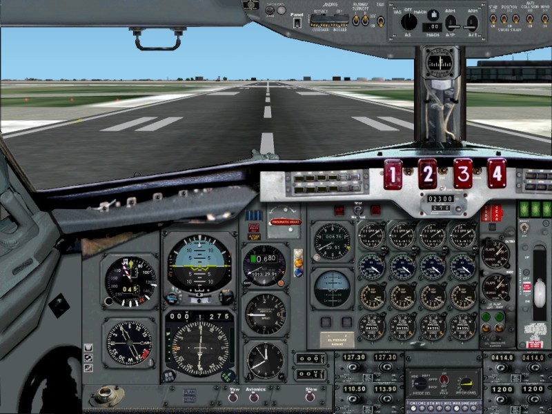 Boeing 707 Panel For Fs2002 1024X768 — 1